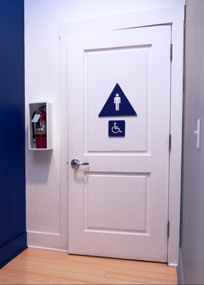 Restroom Door