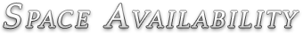 Space Availability